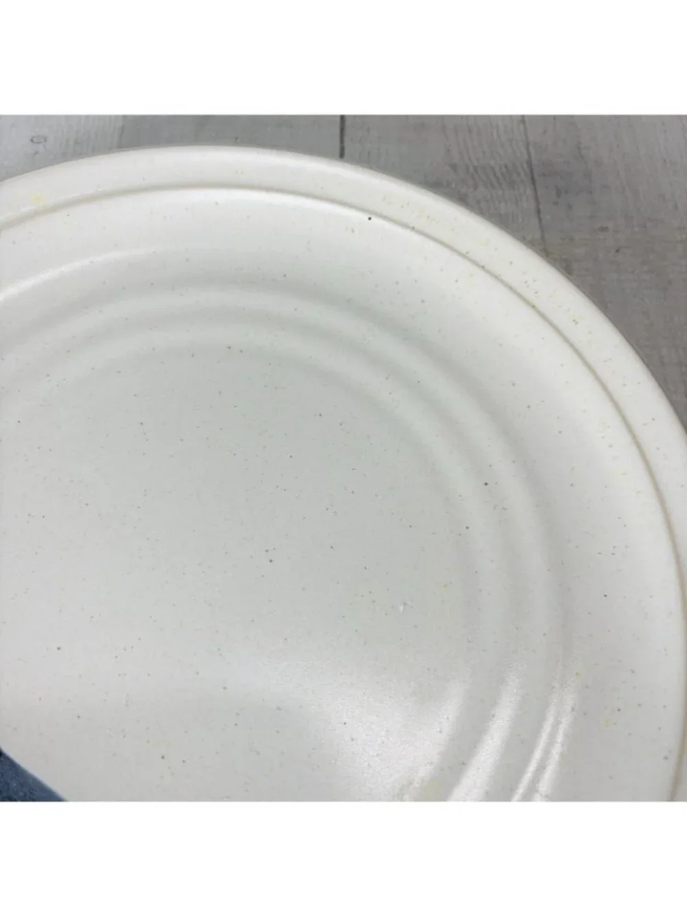 Noritake Stoneware DURANGO 8647 Black Blue Abstract Panels Dinner Plates Set 4